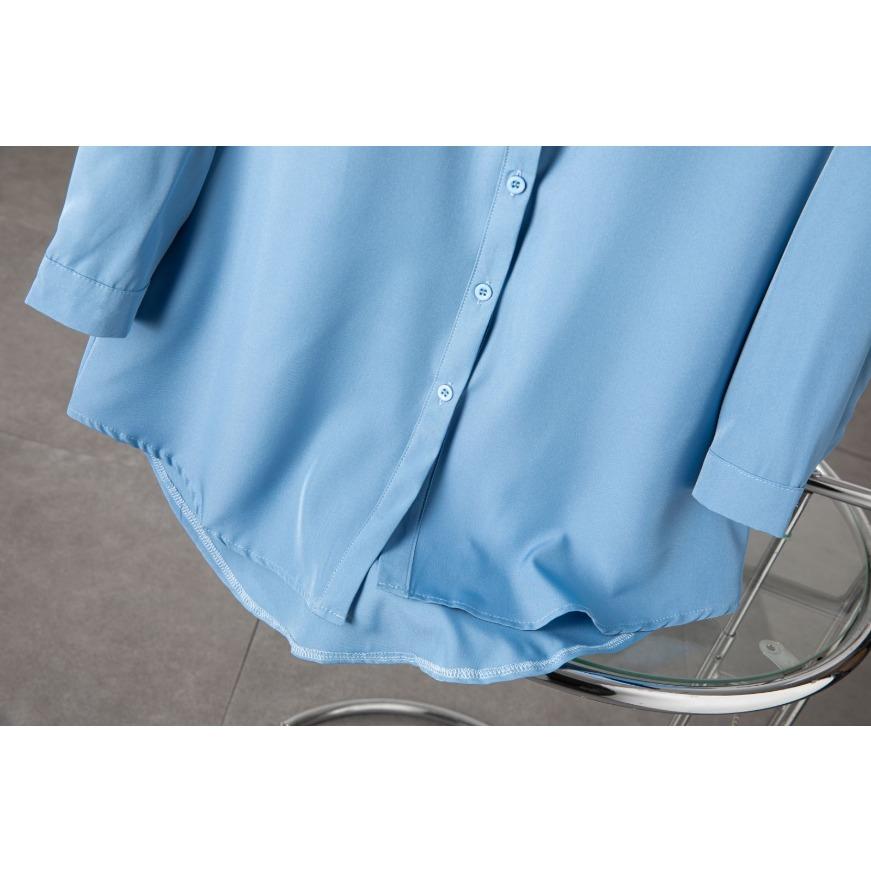 Leisure Shirt Women Button Down Long Sleeve Blouse Tops Spring Fall Solid Ladies Slim Long Basic Shirts