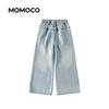 MOMOCO Girls' Straight-Leg Loose Jeans