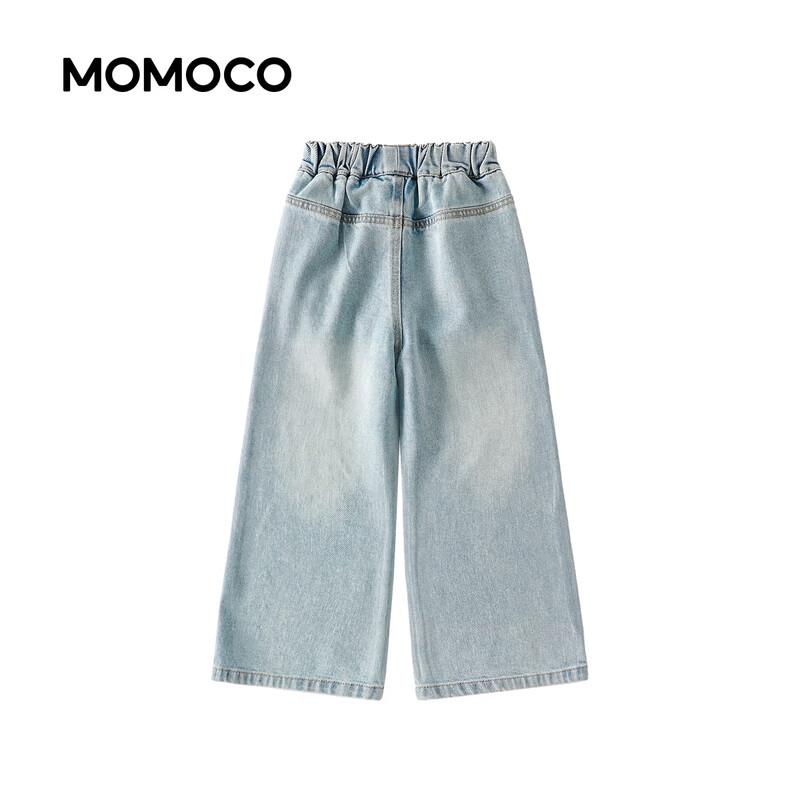 MOMOCO Girls' Straight-Leg Loose Jeans