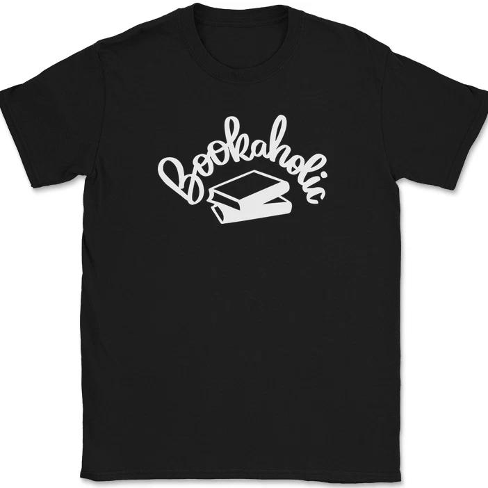 

Bookaholic T-Shirt Funny Reading Books Hobby Novel Graphic Text Tee XL