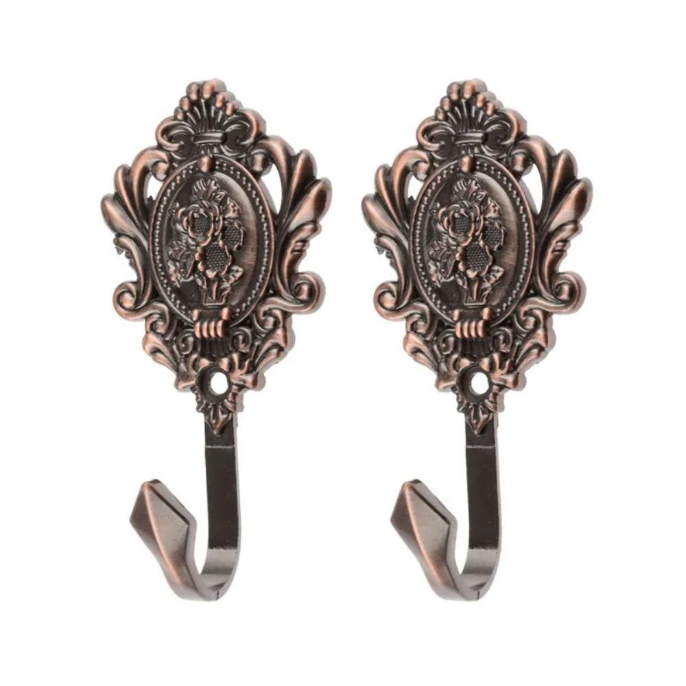 2Pcs Vintage Style Tieback Hooks Zinc Alloy Wall Hook New Curtain Drapery Interior Design