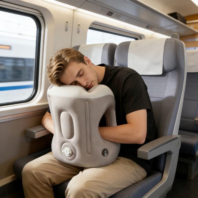 Multifunctional Simple To Transport Inflatable Rest Support For Office Holiday And Home Use With Gentle Comfortable Fabric