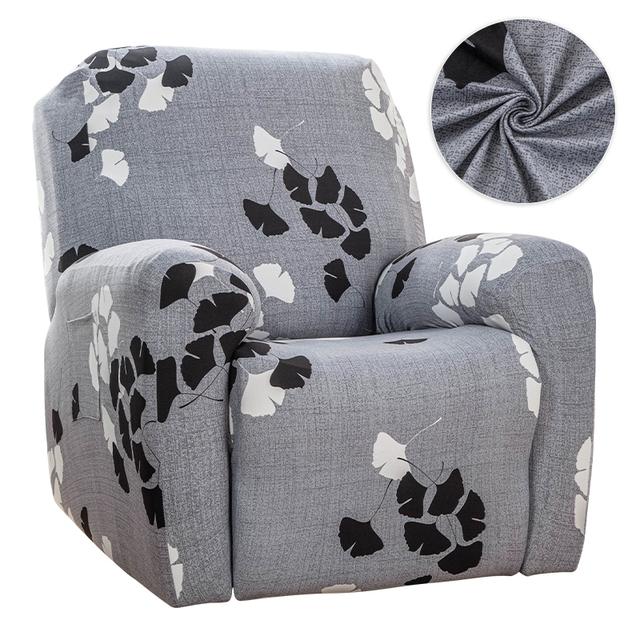 Printed Recliner Sofa Cover Stretch Reclining Seats Cover For Living Room Non -Slip Relax Lazy Boy Armchair Covers For Home Decor