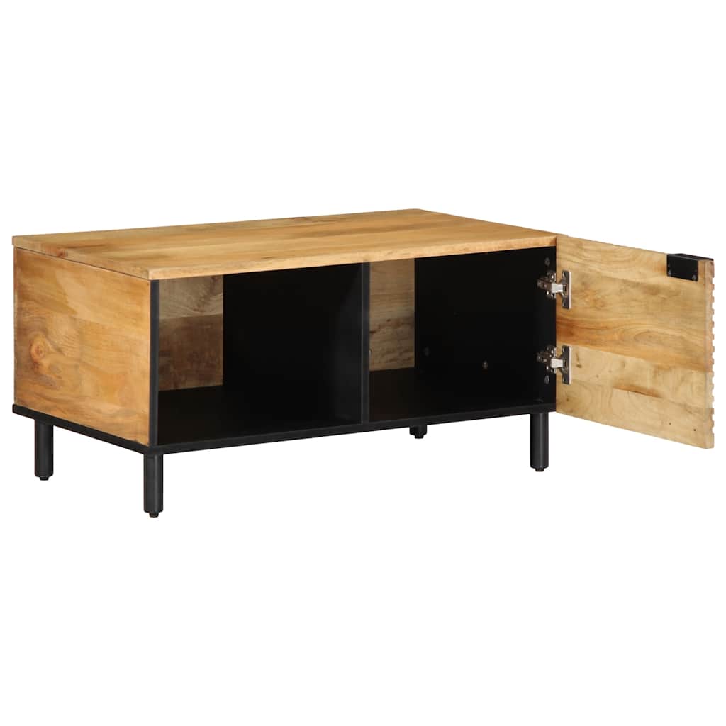 Coffee Table Brown 80 x 50 x 40 cm Solid Mango Wood