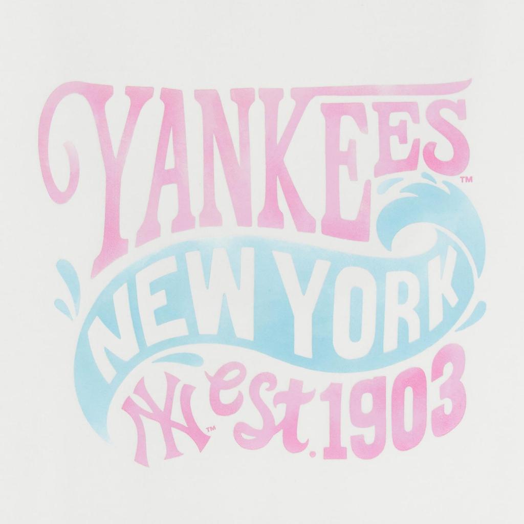 New MLB New York Yankees T Shirt Women's White 3FTSX0253-50WHS