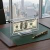 Acrylic Magnetic Dollar Bill Commemoratives Coins Picture Frame Holder With Base