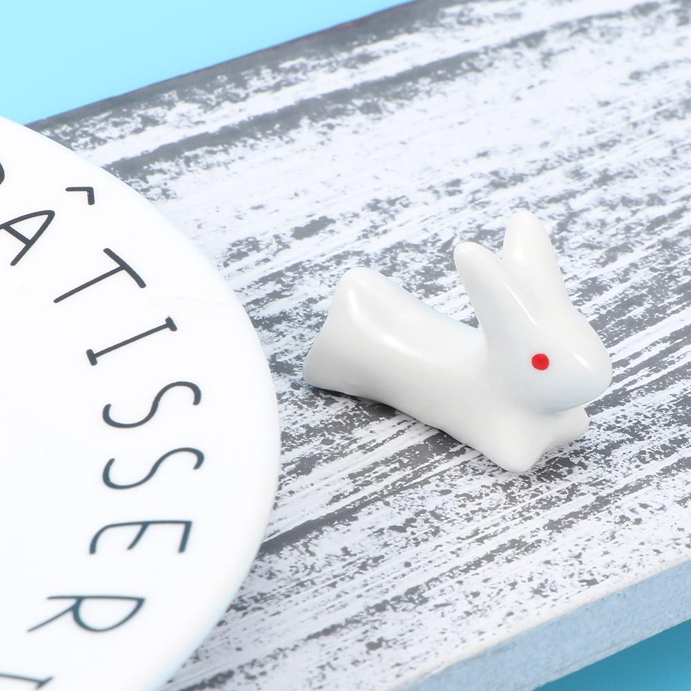 Home Decoration Flatware Porcelain Rest Fork Spoon Chopsticks Chopsticks 2Pcs Rack Ceramic Rabbit