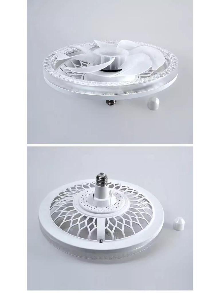 E27 Schraubkristall LED Deckenventilatorleuchte mit Fernbedienung für Schlafzimmer & Küche