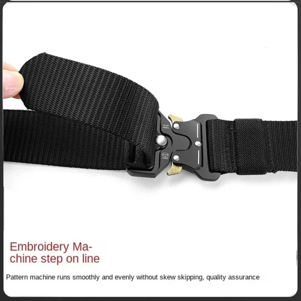 New Outdoor Sport Men Belt Big Size Cloth Fabric Buckle Belt Nylon Belts Outdoor Hunting