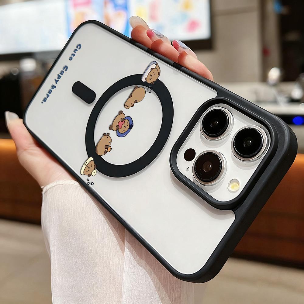 Magnetic Phone Case for iPhone  11 12 17 14 15 Pro Max 15 14 16 Pro13 14 15 16 Shockproof Case Mag-Safe Magnetic Ring Back Cover