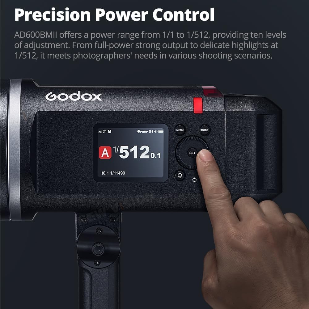 Godox AD600BM II 600W Outdoor Flash with Wireless X and Improved Features All-in-One 2.4G System, High-Speed Sync,