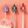 Cartoon Animal Tail Toothbrush Holder Punch-Free Wall Hook Cute Self-Adhesive Bathroom Towel Hook Children Toothbrush Holder