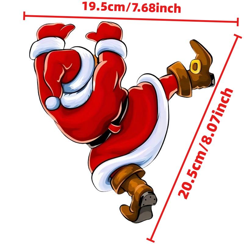 NEW Christmas Fun Bathroom Toilet Decoration Self Adhesive Wall Stickers Car Creative Decoration Santa Claus Stickers Wholesale