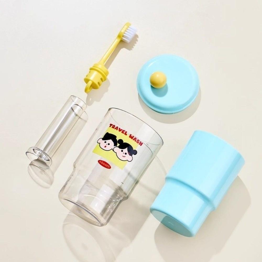 Portable Travel Toileting Set creative Rinsing Cup Toothbrush Storage Box  Outdoor Activities