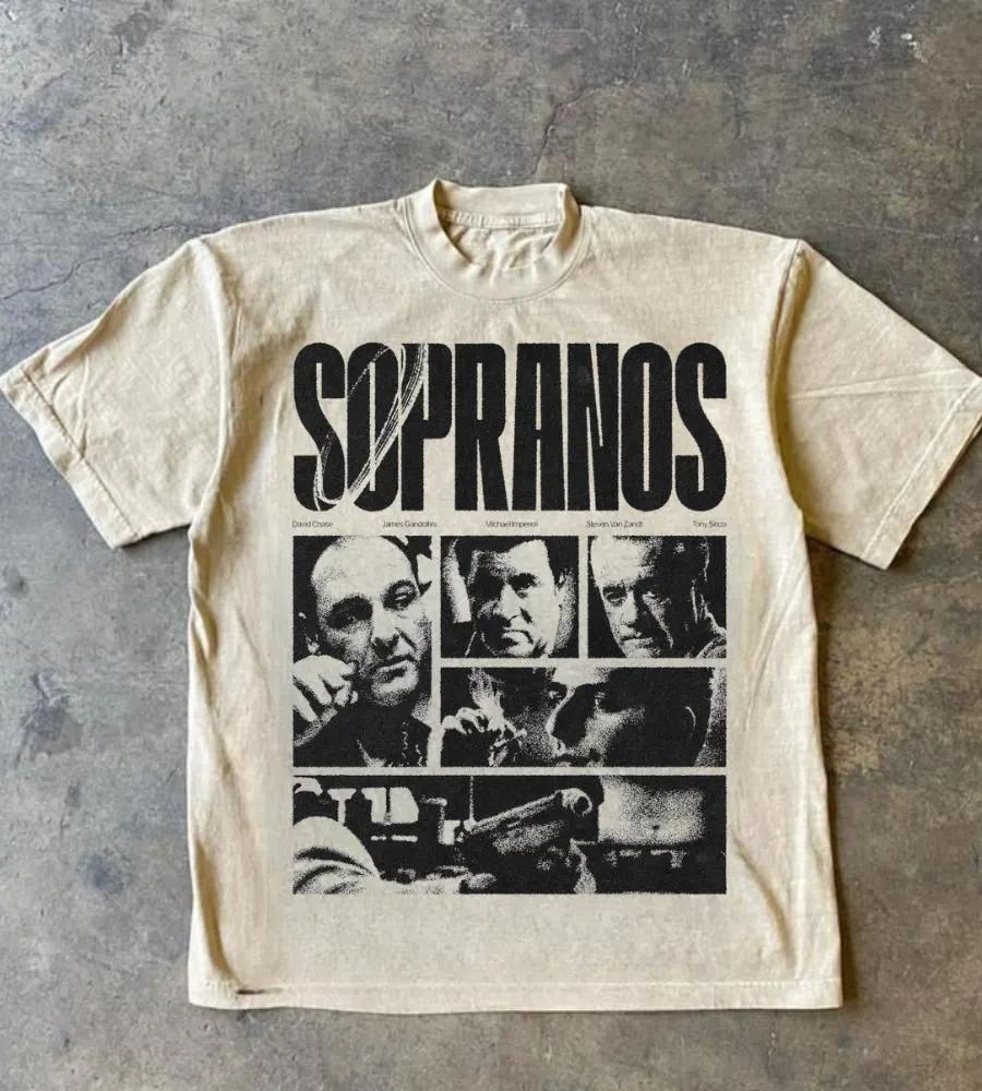 The Sopranos Classic Tee Mob TV Show Lover Gift 2000s Show Tee Unisex Graphic TShirt Mafia Crime Series Retro Shirt Merch S