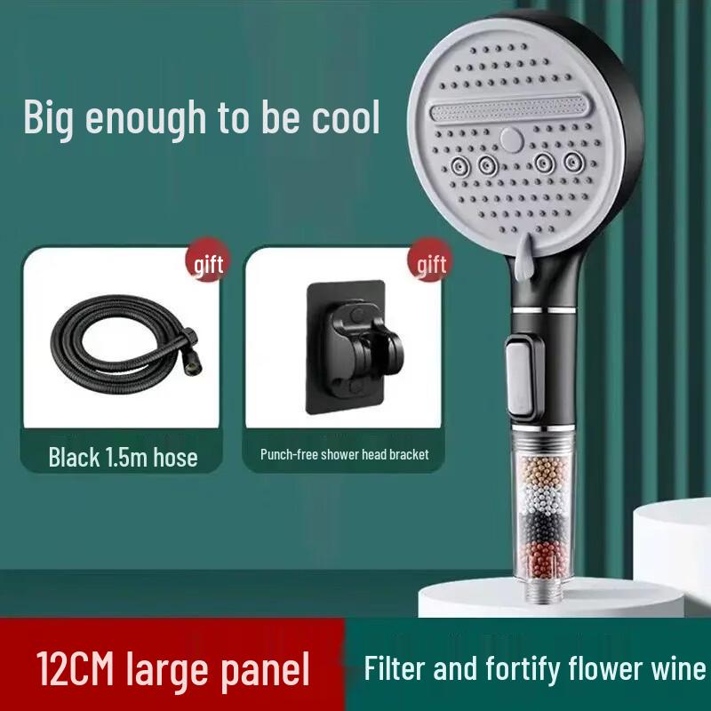 Miling Filtered Pressurized Handheld Shower Head Set