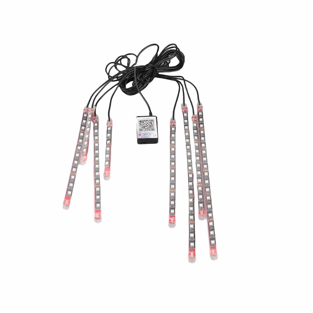 Motorcycle LED Lights Kits, IP68 Water Tight Ambient Light, APP Control RGB Illusion Motorcycle Decorative Light Music