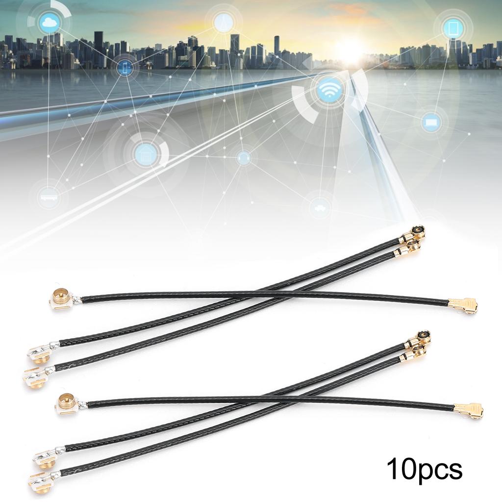 10Pcs Pin Connector IPEX‑4 MH4 Gen4 UFL Female To IPEX‑1 Cable for AX200 9260 8265