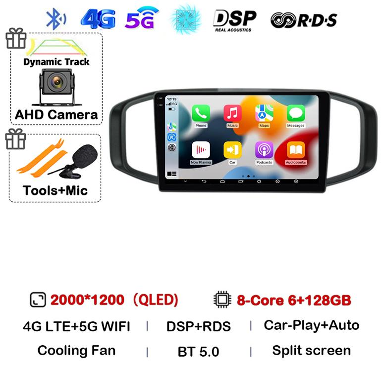 Android 14 Carplay Auto Car Radio For Morris Garages MG3 2017 2018 2019  Multimedia Video Player GPS Navigation Stereo Audio