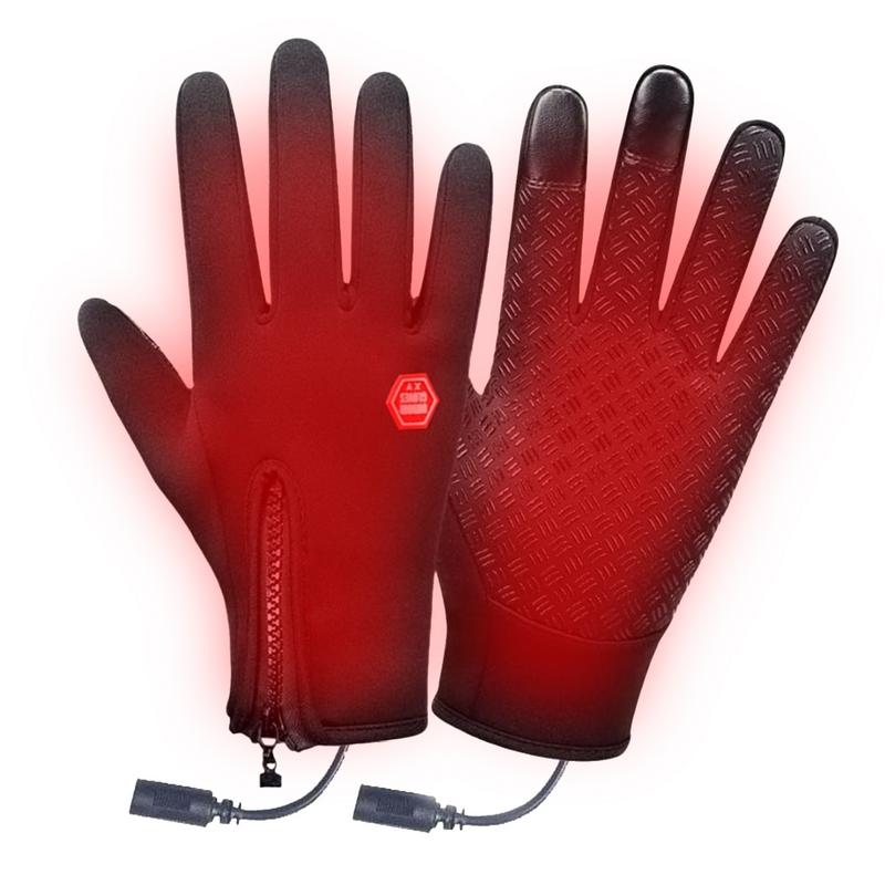 

USB Heated Gloves Touch Screen Heated Motorcycle Gloves Windproof Heating Thermal Gloves Anti-Slip Hand Warmer Motorcycle Mitte L
