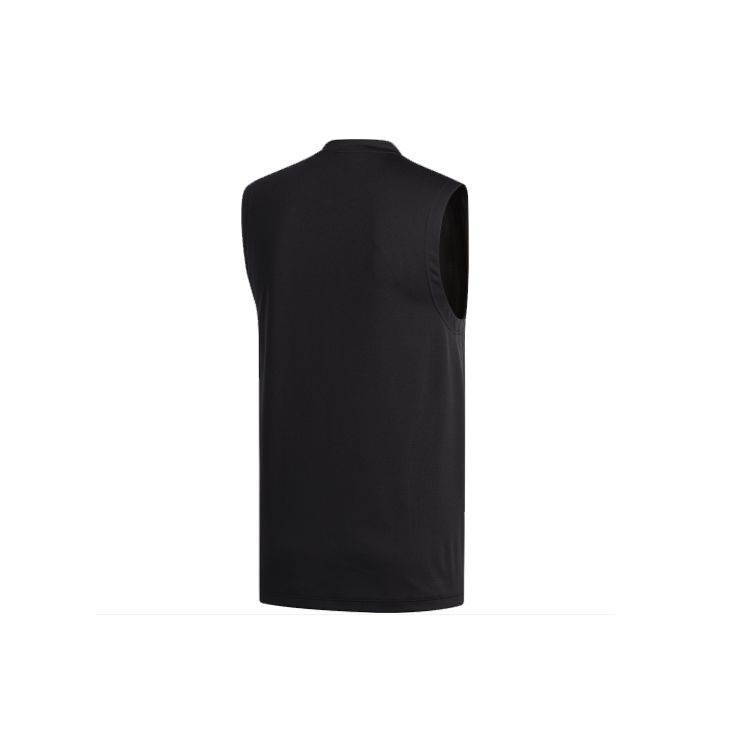 Adidas Solid Training Sports Tank Top Men Tops Black FL4317