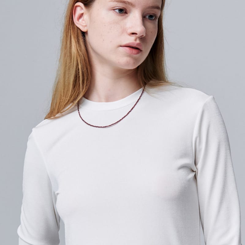 

oddpresent Crystal Grain Necklace Clear Quartz