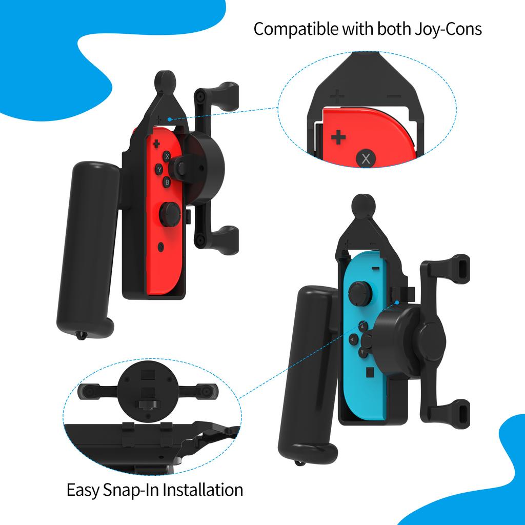Somatosensory Fishing Rod Hand Grip Game Handgrip Controller Holder for Switch