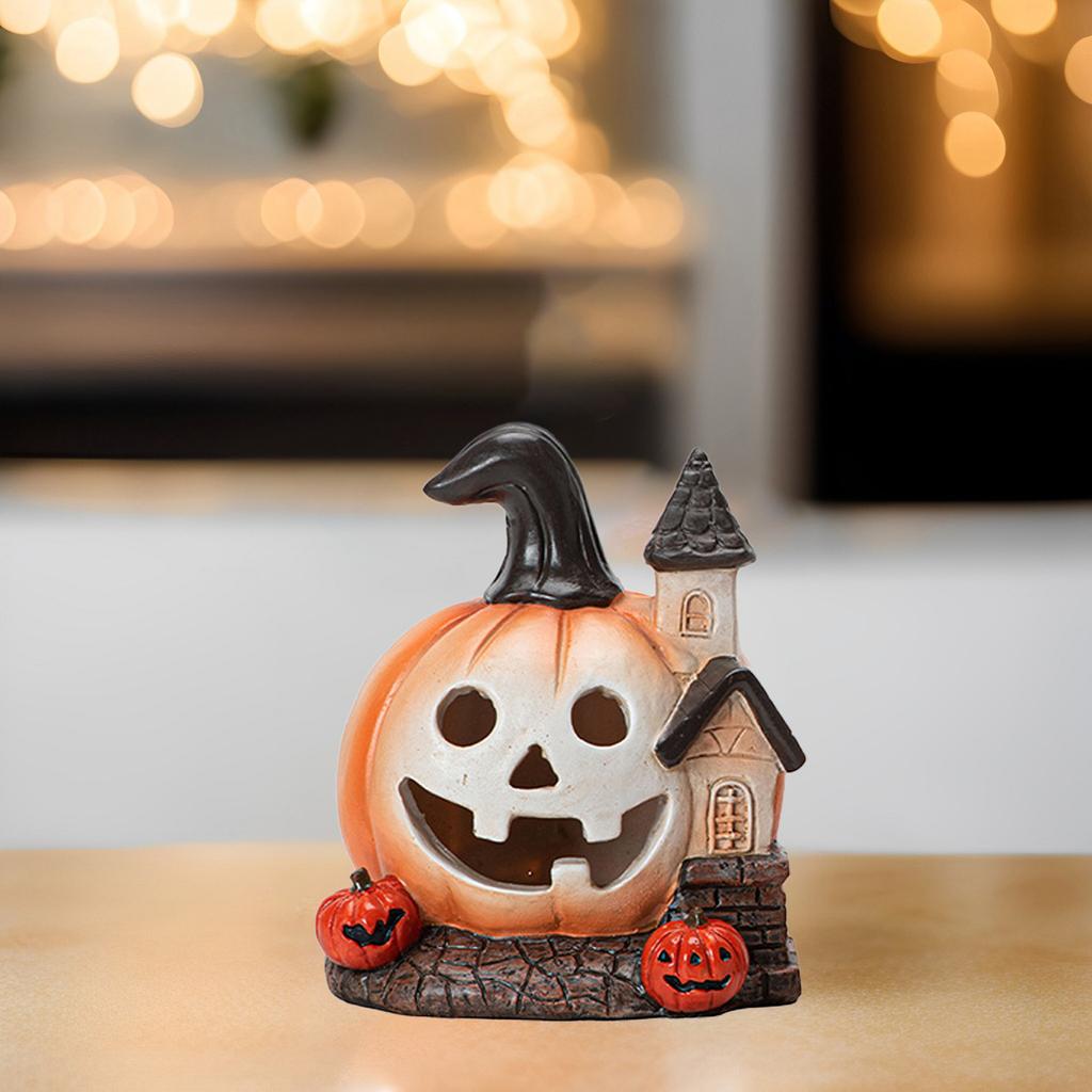 Halloween Horror Pumpkin Haunted House Creative Decoration Resin Ornament