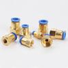 10PCS PCF Pneumatic Air Connector 4 6 8 10 12mm Hose Tube 1/8" 3/8" 1/2" 1/4" BSP Female Thread Brass Quick Pipe Joint Fitting PCV Valves 1