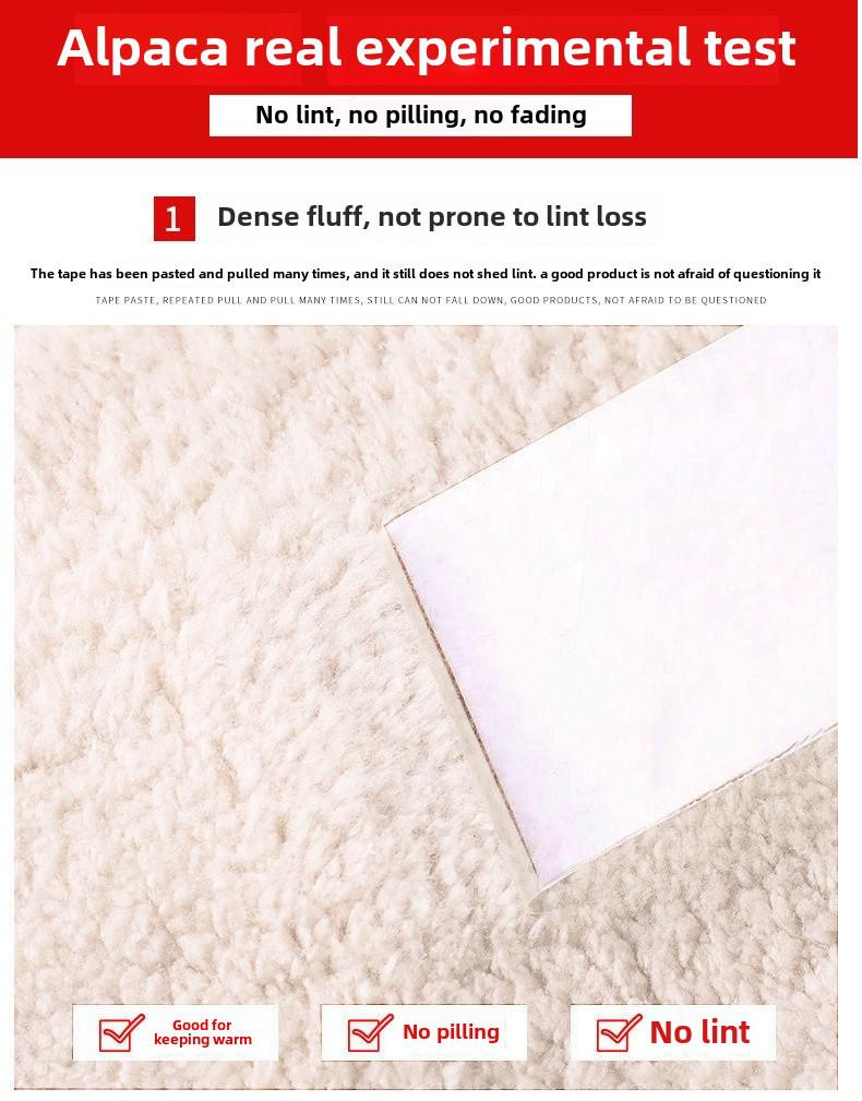 Men's Alpaca Fleece Long-Sleeve Round Neck Sweater: Autumn & Winter Casual Loose Fit