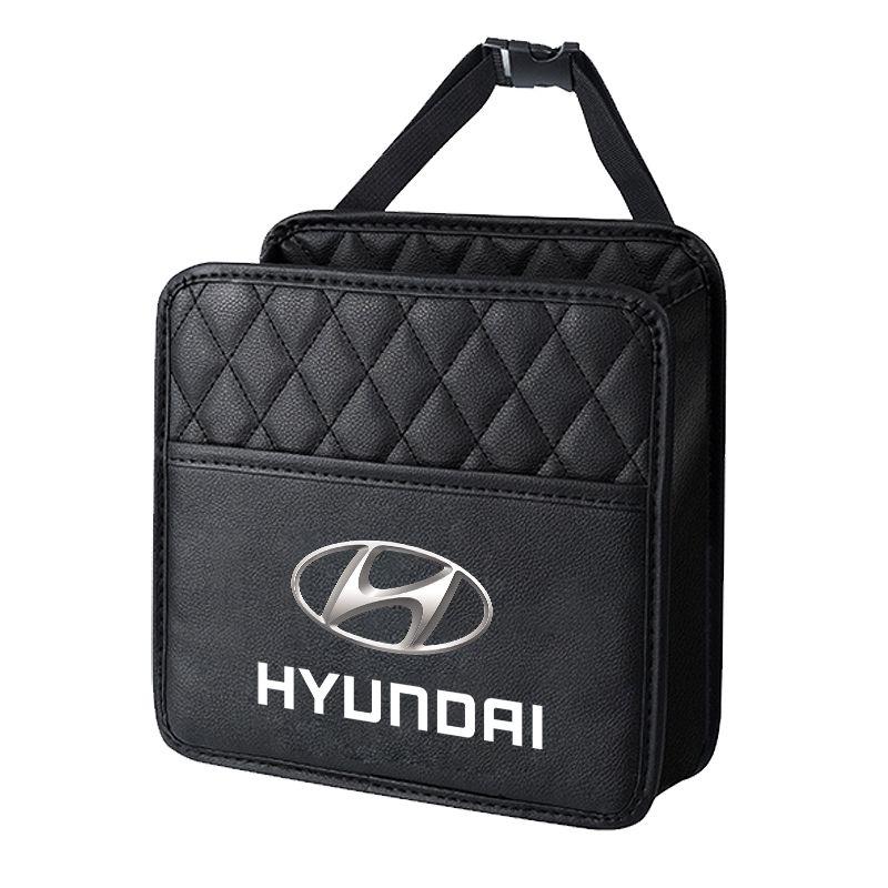 Car Storage Bag Multi-function Seat Back Storage Pocket Suspension For Hyundai I30 Tucson Elantra Venue Palisade Terracan Accent Veloster