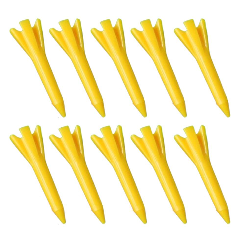 100Pcs Durable 38mm Golf Tee Set Plastic Reduced Friction Golf Ball Holder Unbreakable 5 Prongs Head Golf Seats Golf Accessories