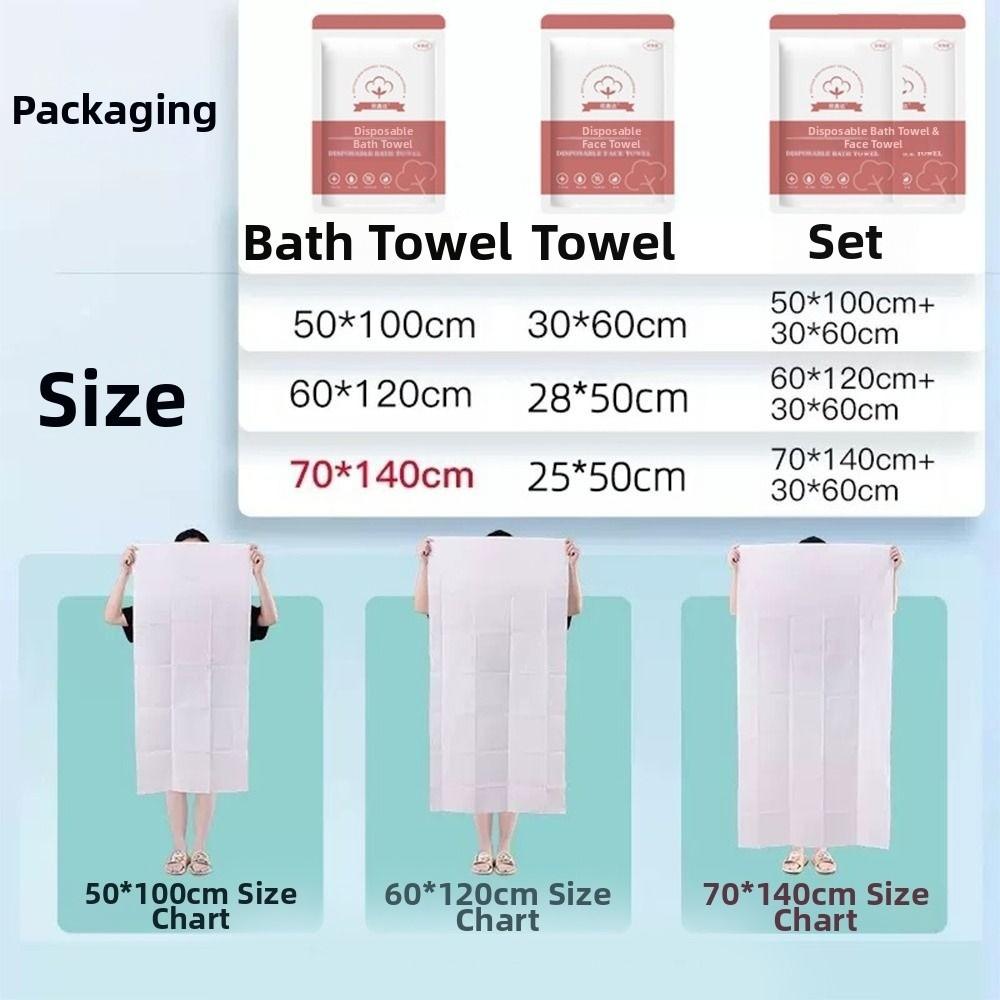 New 70x140cm Disposable Bath Towel Thick Soft Body Shower Towel No Bed Bug Water Absorbent Towel Hotel Travel