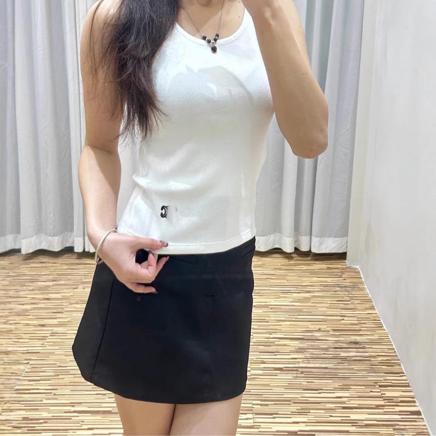 Nowy Wiosenno-Letni Damski Top Dzianinowy na Ramiączkach Wysokiej Klasy