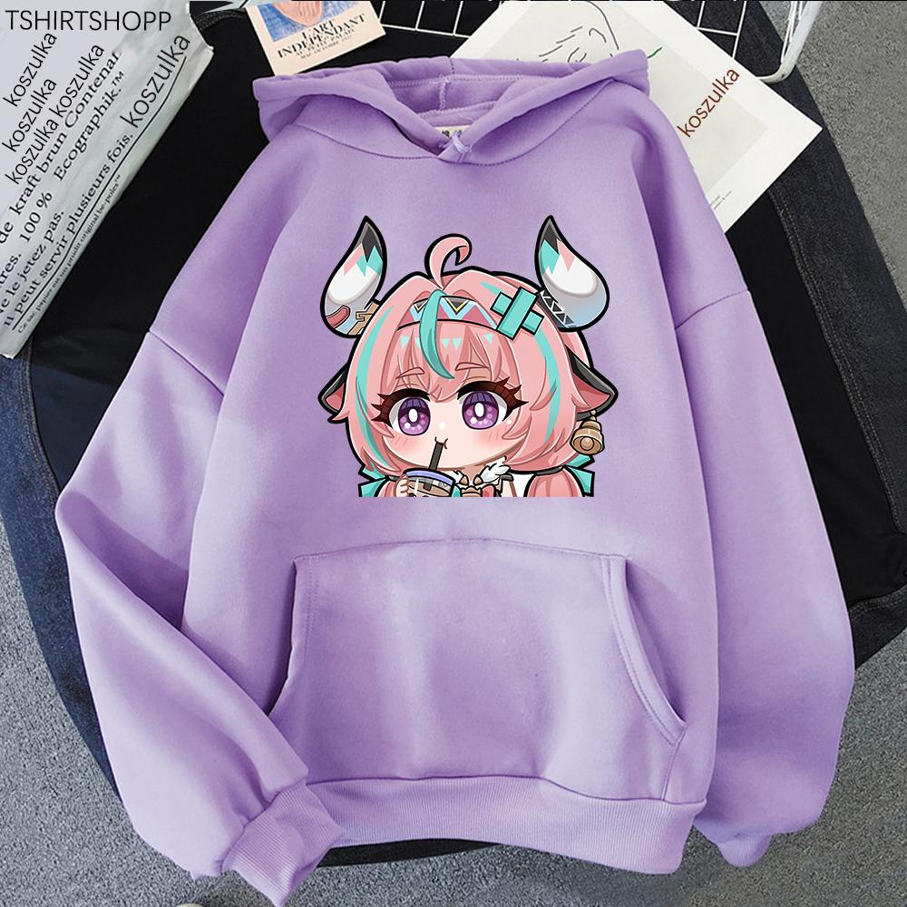 Anime Genshin Impact Varesa Hoodie 2025 Retro Damen/Herren Hoodies Kawaii Herbst Winter Kleidung Ästhetisches Sweatshirt Vintage