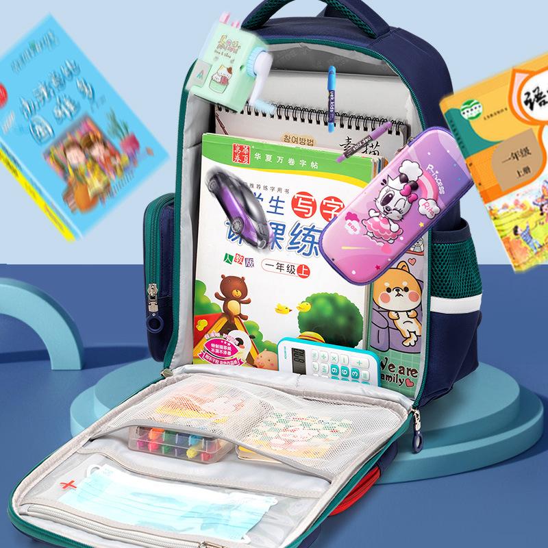 Primary School Children's Schoolbag Spine Protection To Reduce The Burden of Large-capacity British Style Children's Backpack