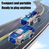 2-in-1 Collision Transforming Dinosaur Car Multi-Jointed Articulation Transforming Car Robot Toy for Kids Boys & Girls