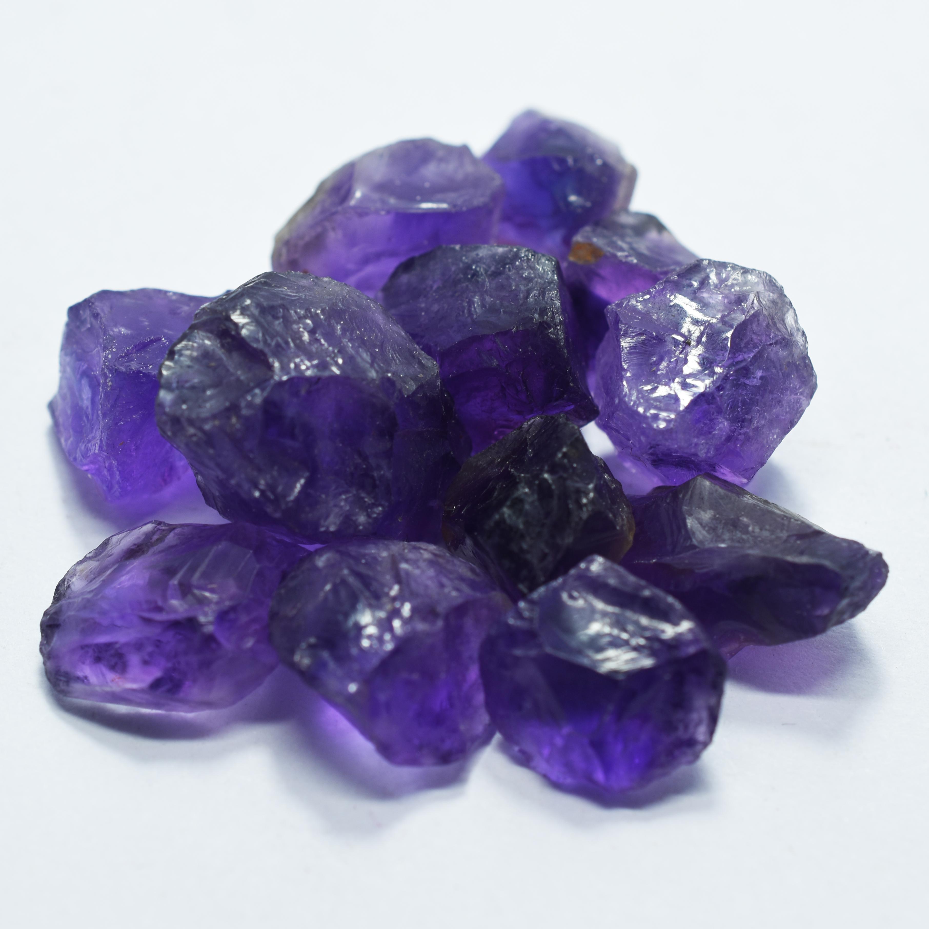 

150.30 Ct Natural Purple Amethyst Uncut Raw Rough Gemstone Lot CERTIFIED S-39484