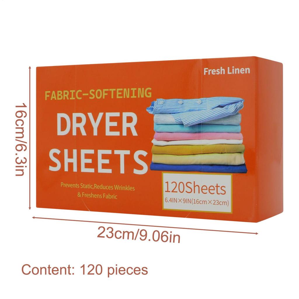 120pcs Dryer Sheets Scented Sheets For Washing Clothes Fabric Smoothing Tablets For Dryer Apartment Washer Dormitory Laundry