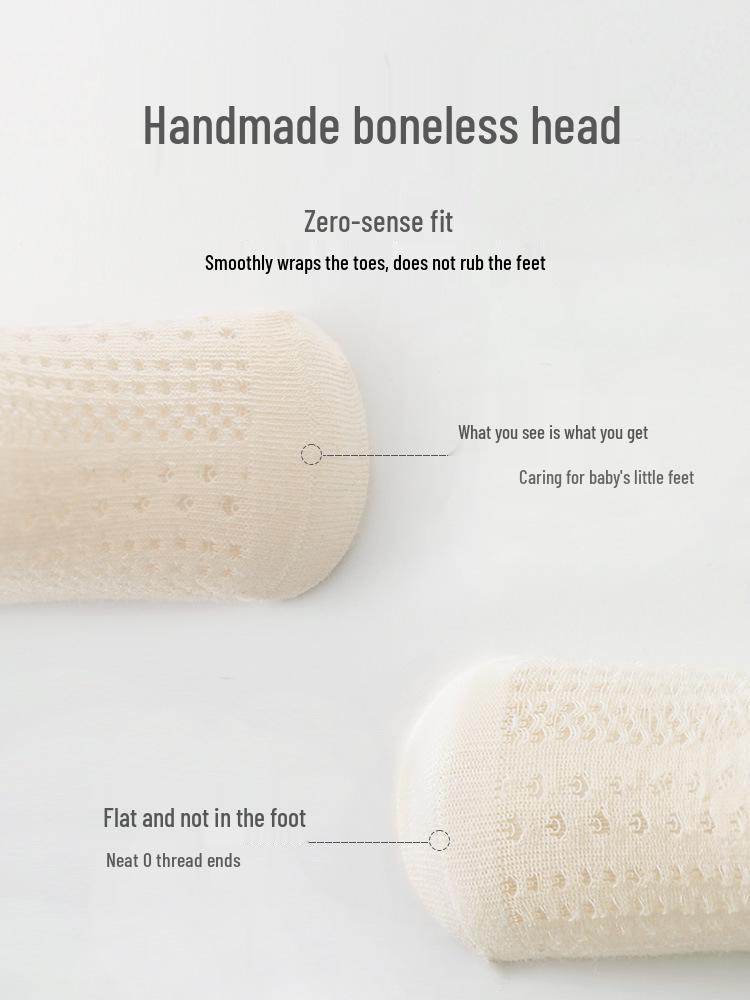 2024 Summer Girls' Thin Mesh Seamless Lace Bow Mid-Calf Socks