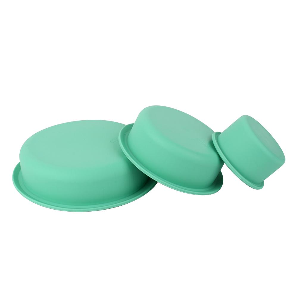 3 Layer Silicone Cake Mold Pizza Plate DIY Mould Round Tools