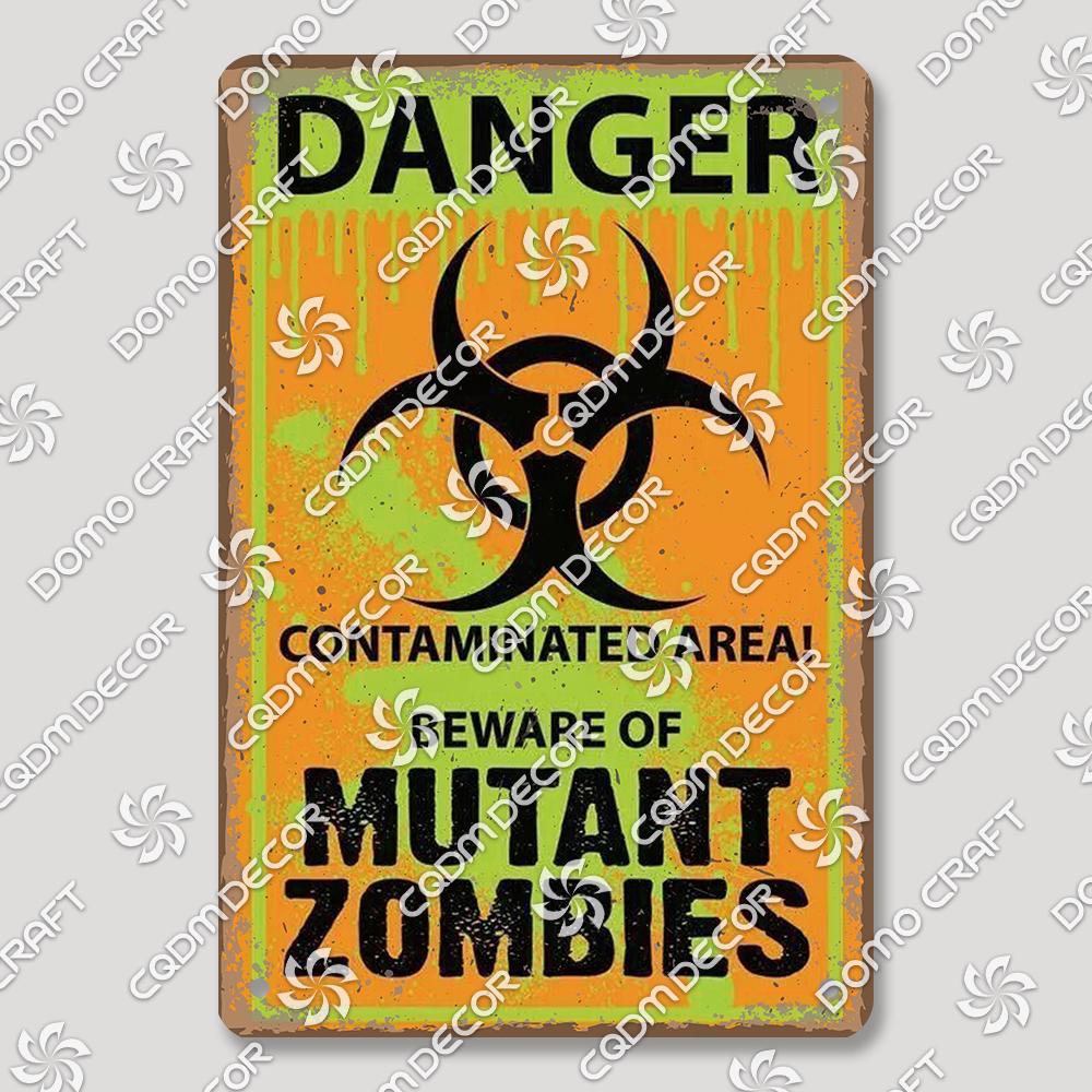 Warning Keep Out Tin Sign Metal Plaque, Vintage Notice Cameras Caution Danger Poster, Wall Decor for School Mall Home