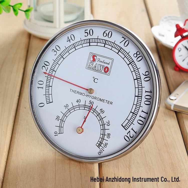 

Высокотемпературный гигрометр-термометр для сауны, комнаты потения, ванной комнаты и использования в горячих источниках