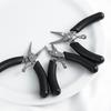 Handmade Black Stainless Steel Pointed Nose Mini Pliers for DIY Jewelry