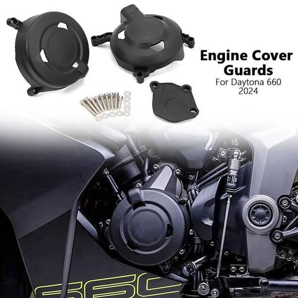 Black Plastic Motorcycle Engine Guard Anti-Fall Protection Block - Motorcycle Accessories