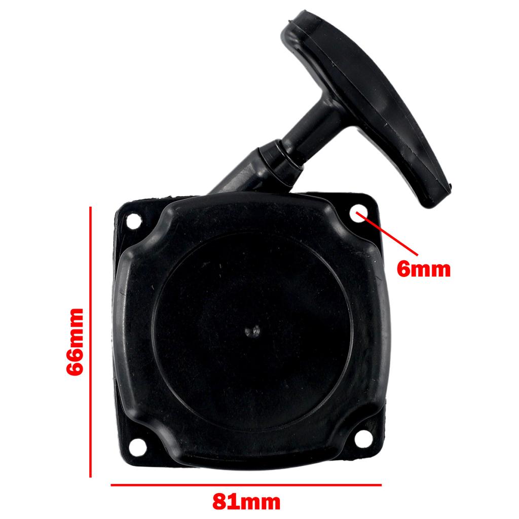 1pc Recoil Pull Starter Start Kit 81mmx66mm For 49CC 52CC Brushcutter Trimmer String Trimmer Part Garden Power Tool Accessories