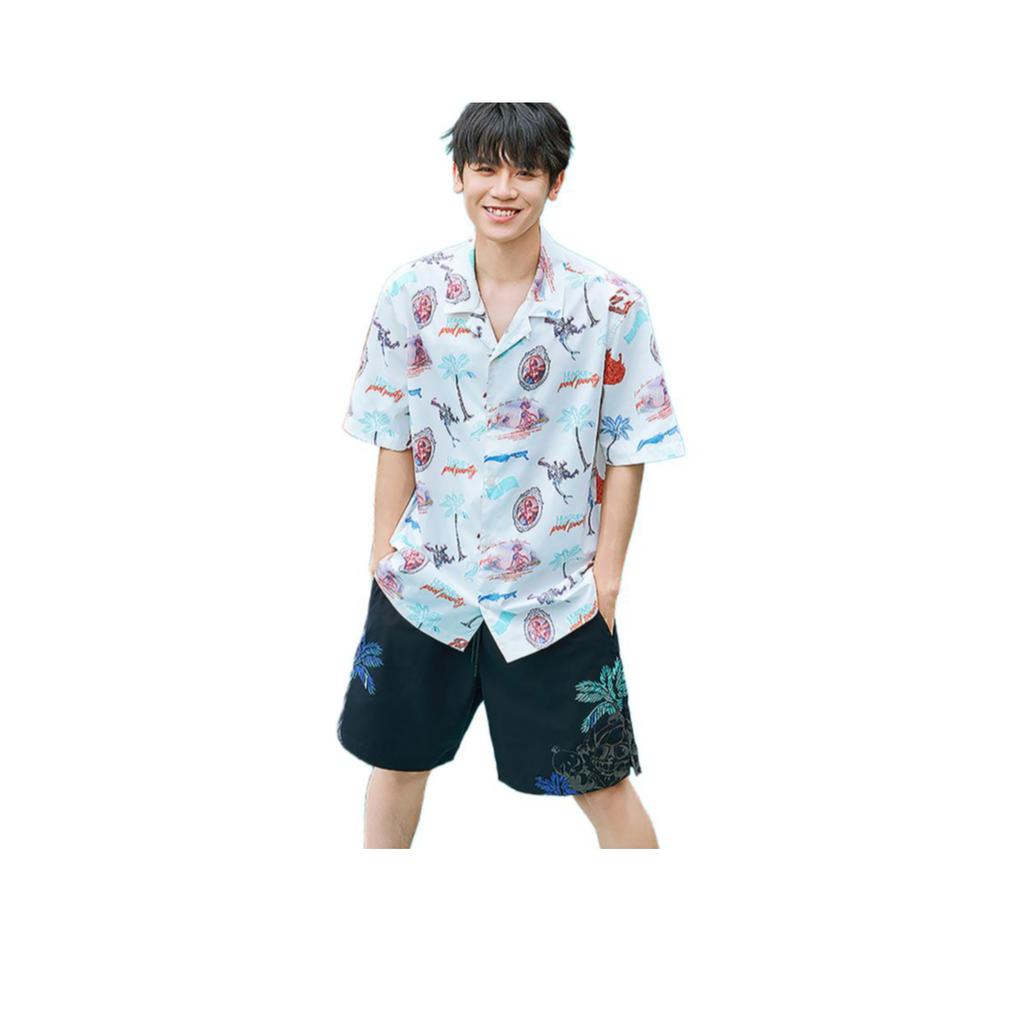 Li Ning X League Of Legends Pool Party Collaboration Esports Series Brand Logo Print Comfortable Breathable Versatile Loose Casual Shorts AKSU855-2