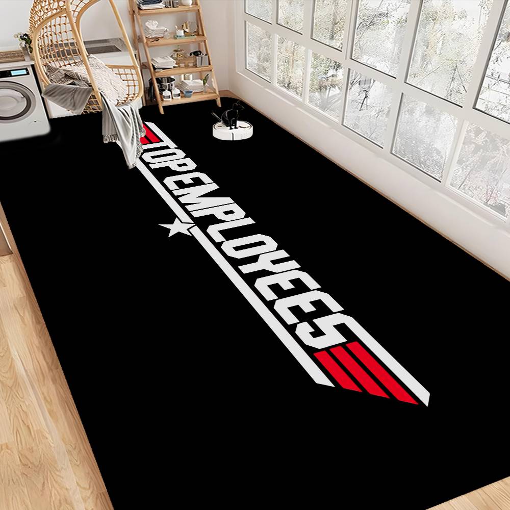 T-Top Gun Floor Mat Retro Multiple Choice Living Room Kitchen Rug Non-Slip Modern Home Decor