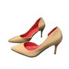 Mode Damen Schuhe 2025 Neu Flach Spitzzehen Damen High Heels Mode Slipper Büro und Karriere Kleid Party Sexy Übergröße Pumps