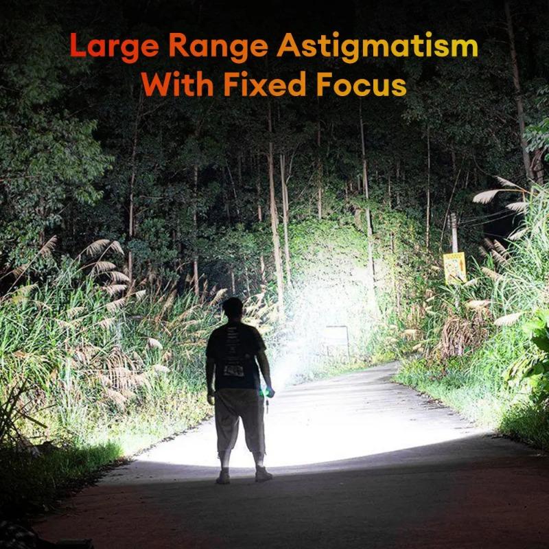 Strong Light Flashlight LED Power Display Built In Battery Outdoor Long Range Waterproof USB Charging Strong Light Flashlight